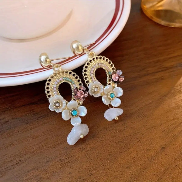 Flower Drop Earrings