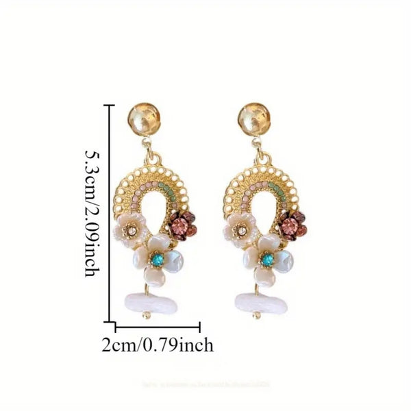 Flower Drop Earrings