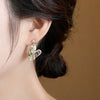 Multi Gem Heart Shape Earrings