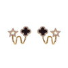 Black Star Earrings