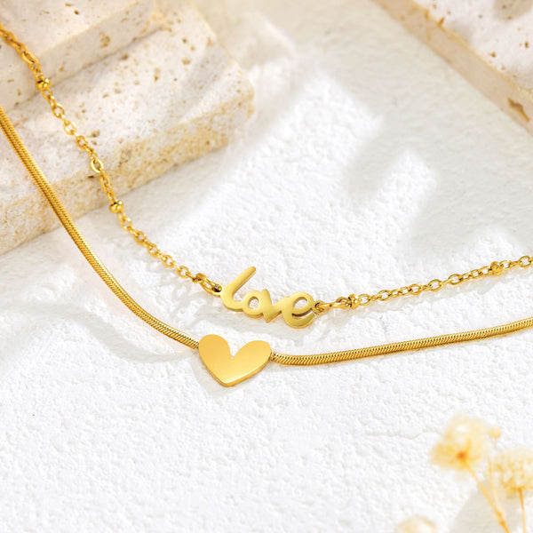 Elegant Gold-Plated Love Bracelet