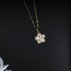 White Flower Five Petals Necklace
