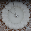 Love white heart necklace
