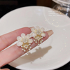 White Petal Floral Pearl Earring