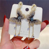 Butterfly Fringe Long Earring