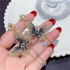 Butterfly Fringe Long Earring
