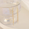 Gold elegant wheat earring