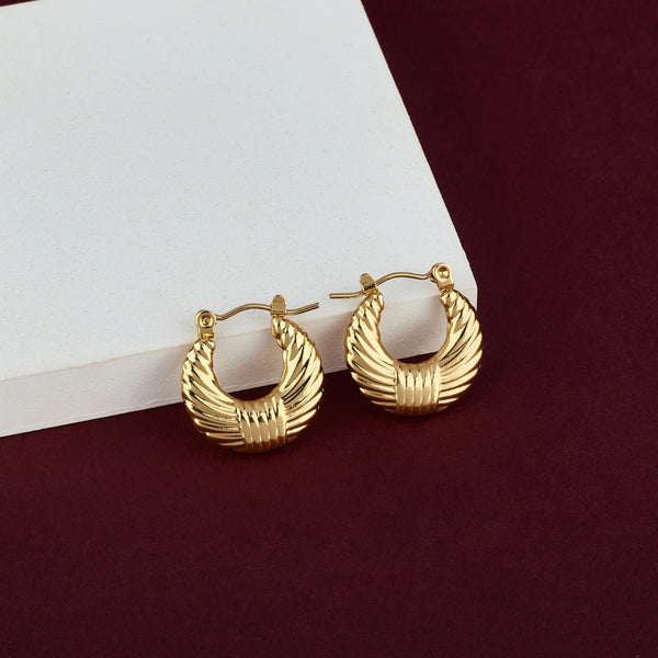 Anti tarnish sofia hoop earrings