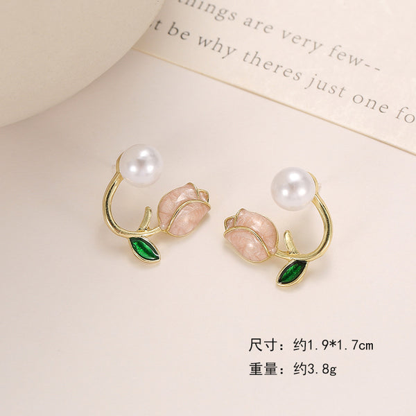 Pack Of 3 Trendy Floral Earrings