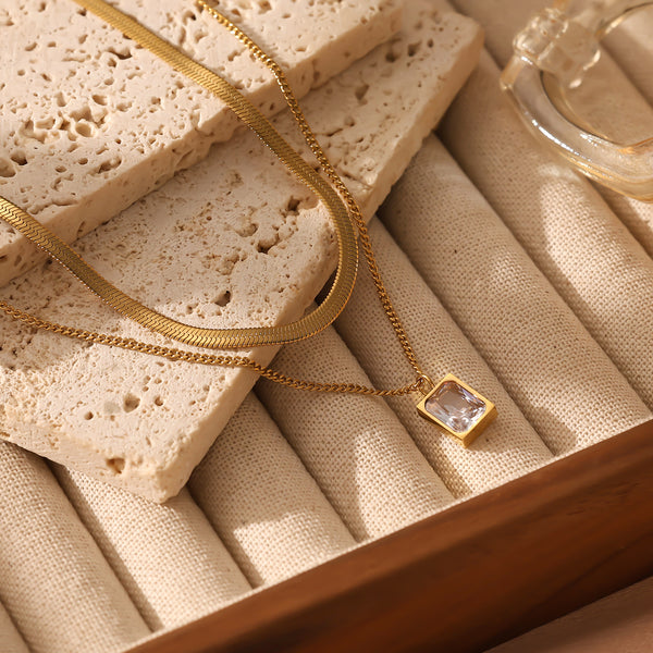 White Magic Dual Chain Necklace