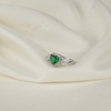 Green Heart American Diamond Ring