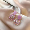 Pack Of 2 Purple Crystal Earring