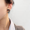 Pack Of 3 Black Gold Plated Earring