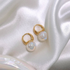 White Pearl earrings