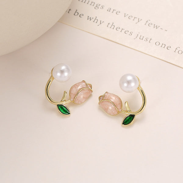 Pack Of 2 Trendy Floral Design Earring