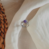 Love purple stone chand ring