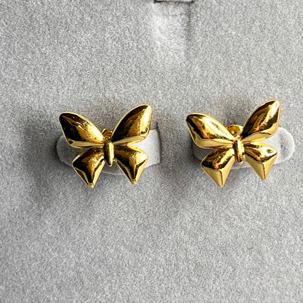Anti Tarnish Big Butterfly Stud Earring