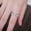 Love butterfly charm ring