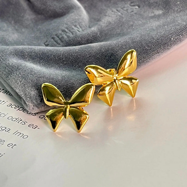 Anti Tarnish Big Butterfly Stud Earring