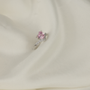 Sterling Silver Pink Heart Ring