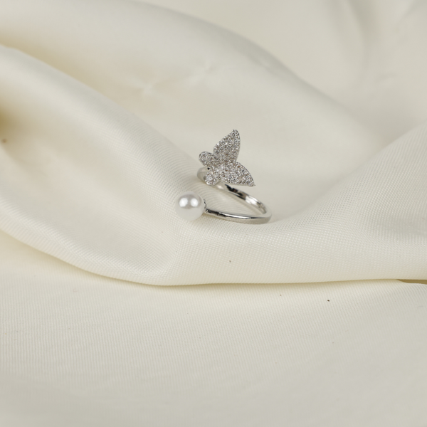 Sterling Silver Butterfly Open Ring
