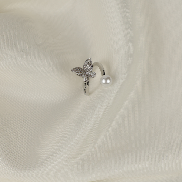 Sterling Silver Butterfly Open Ring