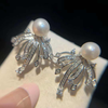 Western SIlver Pearl Earrings