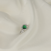 Green Heart American Diamond Ring