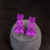 Cute Lil Purple Teddy Stud Earring