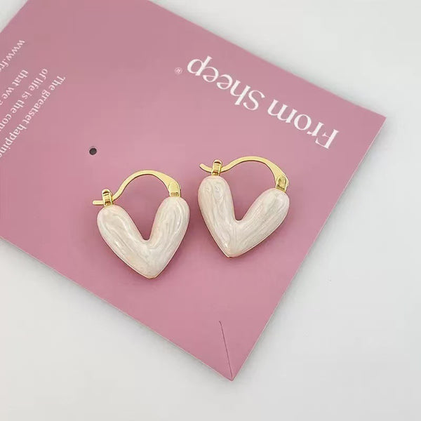 Combo Of 2 Amazing Heart Hoop Earring
