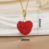 Stainless Steel Heart-Shaped Necklace Pendant