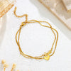 Elegant Gold-Plated Love Bracelet