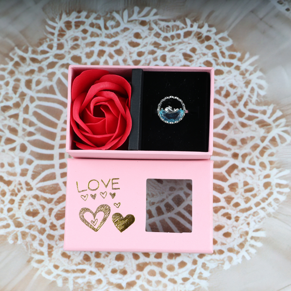 Love silver dolphine ring