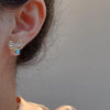 Crystal Bow Stud Earrings