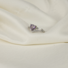 Sterling Silver Purple Heart Shaped Ring