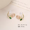 Pack Of 2 Trendy Floral Design Earring