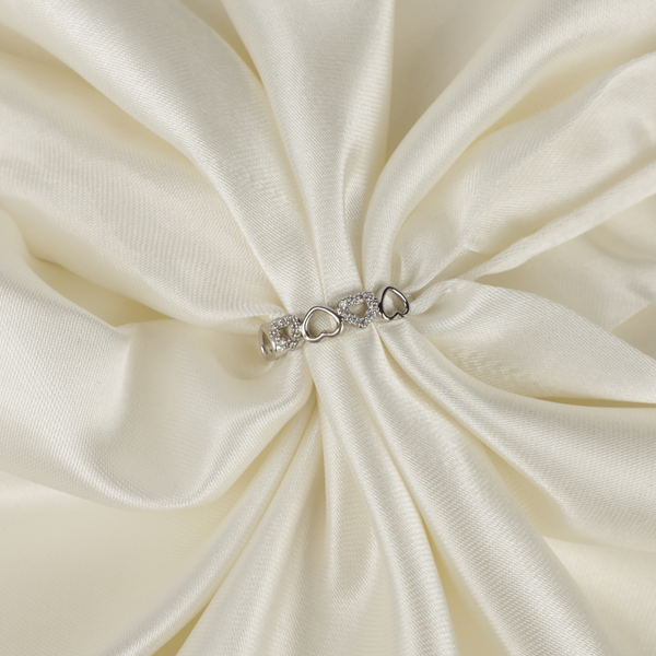 Cute hearts Rhinestone adjustable ring