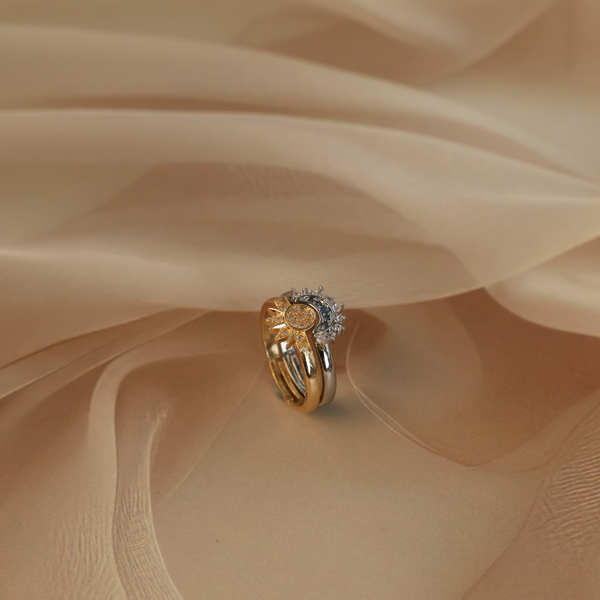 Love couple dual ring