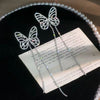 Rhinestone Butterfly Decor Earrings