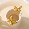 Anti Tarnish Golden Mini Butterfly Stud Earring