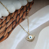 Gold Plated Nazar Evil Eye Pendant Necklace