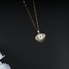Gold Plated Nazar Evil Eye Pendant Necklace