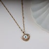 Gold Plated Nazar Evil Eye Pendant Necklace