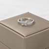 S925 Silver Crystal Butterfly Adjustable Ring