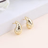 Gold Teardrop Stud Earrings
