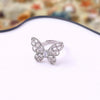 Hollow Butterfly Diamond Ring