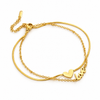 Elegant Gold-Plated Love Bracelet