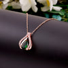 Two Rows Halo Pendant
