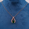 Two Rows Halo Pendant