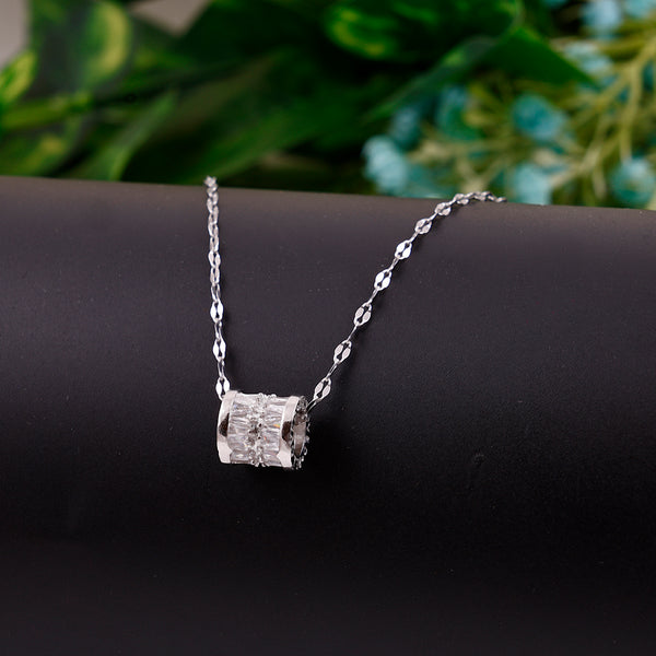 Silver Flash Necklace Pendant